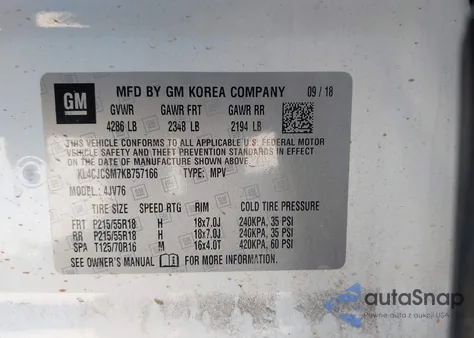 2019 Buick Encore Fwd Essence z USA, uszkodzony, nr VIN KL4CJCSM7KB757166